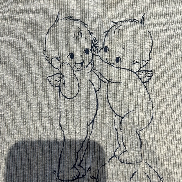 Brandy Melville Grey Graphic Tank - Picture 2 of 3